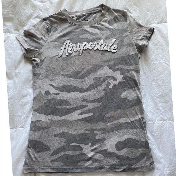 Aeropostale Tops - Grey Aeropostale camo shirt